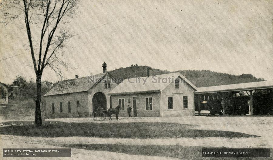 Postcard: Boston & Maine Railroad Station, Ashburnham, Massachusetts